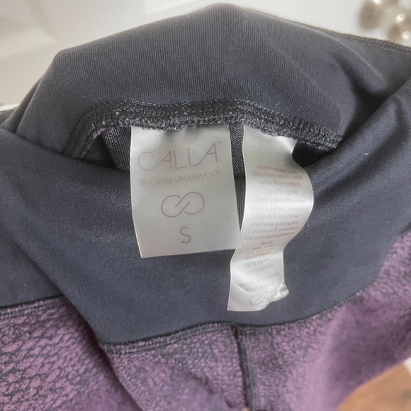 CALIA by Carrie Underwood Purple Print Leggings Women Size S - Picture 5 of 6